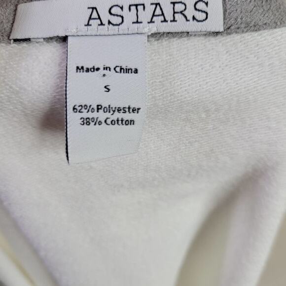 ASTARS Carter‎ Vegan Suede Terry Ringer Tee Small - Picture 8 of 8